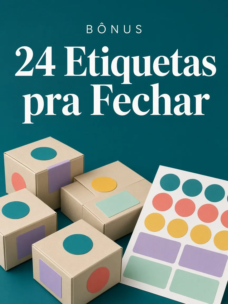 Capa do bônus 24 Etiquetas pra Fechar
